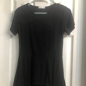 Short Sleeve Black Top